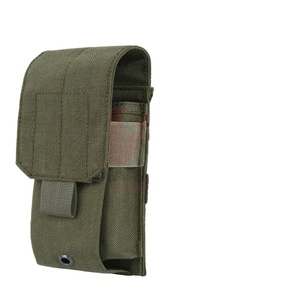 กระเป๋าใส่แม็กกาซีนแบบยุทธวิธี MOLLE ทนทานสูง สำหรับกีฬา แบบเดี่ยว แบบคู่ แบบสามช่อง สายรัดไนลอนหนา ปุ่มกระดุมแบบ Snap OEM - Product Image 1