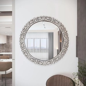 Elegant Mother of Pearl Inlay Mirror Frame Arabic Calligraphy Design Luxury Home Decor Statement Wall Piece - Product Image 6