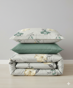 Parure de lit moderne personnalisable en microfibre taille King, drap plat, drap-housse, 2 taies d'oreiller, polyester, résistant à la décoloration et aux plis - Product Image 3