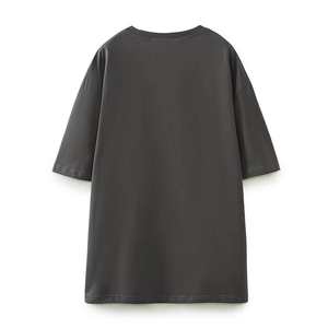 Proveedor de Camisetas Personalizadas para Mujer, Camiseta de Algodón Resistente con Estampado y Bordado, Corte Holgado para Marcas de Ropa, Pedidos Grandes - Product Image 2