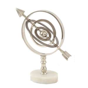 โมเดลลูกโลกตกแต่งเคลือบเงาพร้อมฐานหินอ่อน สำหรับตกแต่งห้องนั่งเล่น ของตกแต่งบ้านสไตล์โมเดิร์น ราคาขายส่ง - Product Image 1