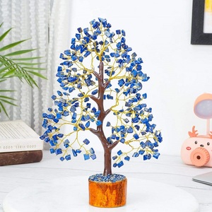 Best Quality Lapis Lazuli <b>Crystal</b> Tree Natural Reiki Chakra Stone 300 <b>Chips</b> Gemstone Tree Feng Shui Figurine For Decoration - Product Image 5