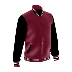 Chaqueta Varsity Personalizada OEM con Bordado, Estilo Urbano, de Lana, Colorida, de Manga Larga, con Parche de Dibujos Animados y Letras de Chenille - Product Image 5