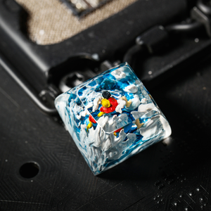 Teclas Artesanales Bosque Místico, Teclas Artesanales Personalizadas, Teclas Anime Lindas, Teclas Verdes, Juego de Teclas, Teclas de Madera - Product Image 5