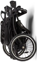 Poussette double VICO pour jumeaux, grandes roues, suspension, pliable, certifiée EN-1888, conduite facile, 0-3 ans, tissu – Vente chaude