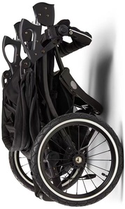 Poussette double portable pour jumeaux, design élégant et parfait, avec grandes roues et suspension, idéale pour les sorties sportives en extérieur, facile à conduire. - Product Image 5