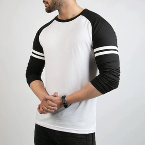 Camisetas de Manga Larga para Hombre, Elegantes y a la Moda, Material de Poliéster/Algodón, Transpirables y de Secado Rápido, Camisetas Casuales - Product Image 2