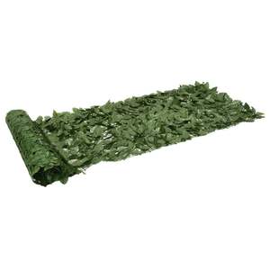 Écran de balcon vert foncé 157,5 x 29,5 po en polyéthylène et tissu, plantes et verdure artificielles - Product Image 2