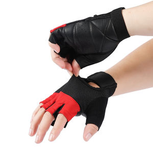 Guantes de Levantamiento de Pesas de Cuero PU Personalizados al por Mayor para Hombre - Impermeables, Transpirables, Ligeros, con Cierre de Cordón, para Gimnasio - Product Image 4