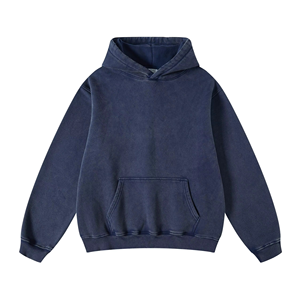 Hoodie unisexe hiver très populaire 100% coton coupe oversize imprimé numérique par injection directe en soie, molleton uni teint - Product Image 5