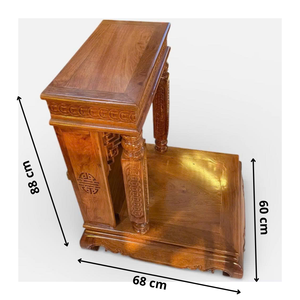 Altar Moderno de Madera Maciza para los Dioses de la Riqueza y la Tierra, Diseñado para la Sala de Estar - Product Image 6