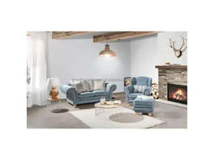 Mesa de Centro Moderna Redonda de Madera de Mango con Base de Alambre |   Superficie de Madera |   Mesa Decorativa para Sala de Estar |   Mesa Auxiliar Contemporánea - Product Image 4