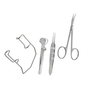 Kit de chirurgie oculaire pour animaux de grande taille en acier inoxydable, 7 pièces, manuel, certifié CE, pour traiter les troubles oculaires chez les animaux, par Grip Surgical - Product Image 3