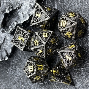 Maxmax vente en gros crânes creux dnd dés d & d donjons et dragons jeux rpg dnd prêt à expédier dés en métal creux - Product Image 5