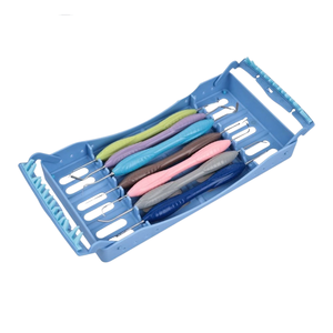 Kit de 7 spatules manuelles pour composite dentaire avec support de désinfection en acier inoxydable – Instruments de restauration esthétique - Product Image 1