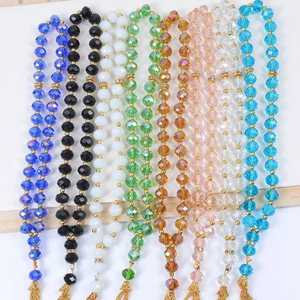 Rosario Tasbih Faturan, 100% Resina, Hecho a Mano, 45 Cuentas, Color Turquesa, Estilo Ángel, Ecológico, Decoración para el Hogar - Product Image 4