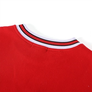 Sorority <b>Red</b> Crew Neck Unisex Sweatshirt Latest Style Casual Wear Embossed Print Fleece Fabric 100% Cotton Winter - Product Image 3