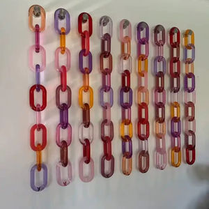 Cadena de Resina Moderna para Decoración de Pared, Eslabones Decorativos para un Estilo Artístico en el Hogar - Cumpleaños, Diwali, Ramadán, Bodas por glowin fashion - Product Image 1