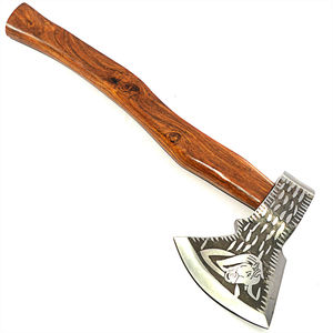 Hacha de Camping de Acero al Carbono Hecha a Mano con Mango de Madera, Hacha para Exteriores con Grabado Personalizado para Compradores Mayoristas, Forjada a Mano de Primera Calidad - Product Image 6