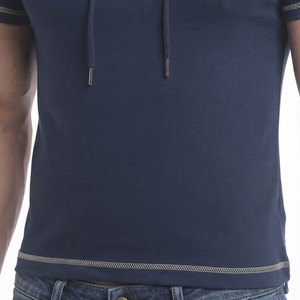 Short Sleeve Lining Design Men's Hoodie Best Selling Product Indoor Outdoor Gym Workout Training Fitness Wear Wholesale Hoodie - Product Image 4
