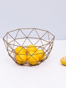 Luxury Iron Metal Fruit <b>Basket</b> For Kitchen Counter Decorative Fruit Organization And Modern Dining <b>Table</b> Display - Product Image 1