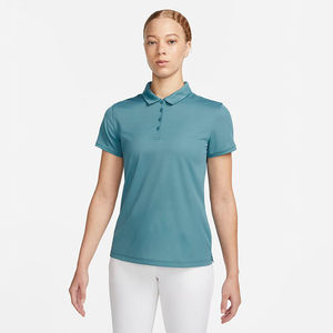 Polo pour femme en coton 100% respirant, manches courtes, couleur unie, logo personnalisé, taille sur mesure, décontracté, été, extérieur, pour le golf. - Product Image 1