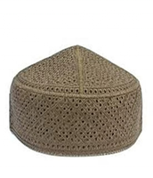 Vente en gros de bonnets de prière musulmans pour hommes adultes en coton 100% uni, personnalisables