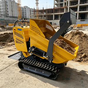Self-Loading Diesel Hydraulic Crawler Loader Mini Dumper China 500kg 1000kg PLC Motor with Lift and Crane for Sale - Product Image 3