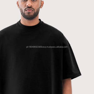 T-shirt en coton 100% de marque de luxe premium Fear Men, surdimensionné, personnalisé, hip-hop, avec logo brodé, tissu tricoté - Product Image 6