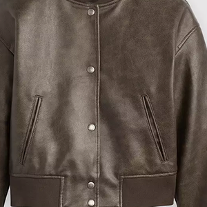 Blouson Bomber Unisexe en Soie/Coton, Style Rétro, Fermeture Éclair Avant, Imperméable, Respirant, Réversible, Col, Poignets et Ourlet en Tricot Côtelé - Product Image 5