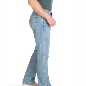 Pantalones Vaqueros Casuales de Corte Ajustado, Lavado Medio, Tela de Algodón Premium, Cómodos, Estilo Urbano, a la Moda - Product Image 2