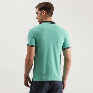 Camiseta Polo de Algodón para Hombre al por Mayor, Manga Corta, Transpirable, Corte Ajustado, Informal de Negocios, Verano, Logotipo Personalizado Bordado - Product Image 3