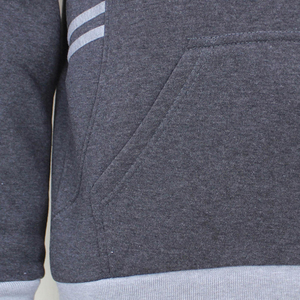 Sudadera con Capucha de Algodón y Forro Polar para Hombre, Diseño Color Block, Venta al por Mayor, Logotipo Personalizado, Ropa Urbana, Proveedor a Granel, Fábrica OEM ODM - Product Image 6