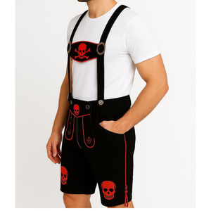 Tenues d'Oktoberfest pour hommes, costume bavarois allemand Lederhosen, costumes traditionnels d'Oktoberfest, costume de festival de la bière - Product Image 3