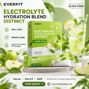 Poudre d'électrolytes alimentaires Elma 1KG Sans sucre ajouté 50 portions Formule d'hydratation et de réapprovisionnement en minéraux Sans OGM Adulte Musculaire - Product Image 1