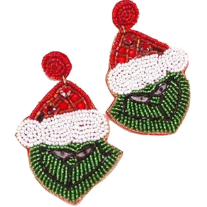 ต่างหูประดับลูกปัดทำมือ งานแฟชั่น ขายส่งจำนวนมาก สำหรับเด็กหญิงและสตรี ดีไซน์สวยงาม สีสันแฟนซี - Product Image 1