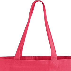 Sac fourre-tout en toile de coton 100% écologique, grande capacité, sac à bandoulière avec longues poignées - Product Image 4