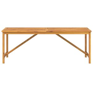 Mesa de Comedor de Jardín Resistente de Madera Maciza de Acacia Marrón 78.7X35.4 Pulgadas para Conjuntos de Jardín Duraderos - Product Image 3