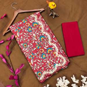 Sari de Noche de Diseñador para Fiestas con Estampado Digital y Bordado en el Borde - Product Image 1