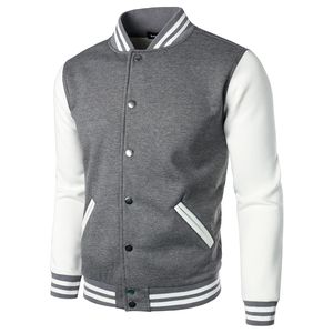 New Design Polyester Black colour Varsity Jacket Men Ribbed Collar Button & Letterman College Baseball Bomber Varsity Jacket - Product Image 4