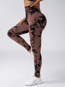 Leggings pour femmes à coupe décontractée pour un usage quotidien, vente en gros, logo personnalisé, tissu en spandex sans couture, leggings de yoga - Product Image 6
