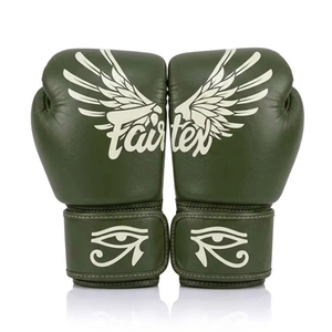 นวมชกมวยหนังวัวแท้สำหรับฝึกซ้อมมวยไทย MMA คิกบ็อกซิ่ง สีดำ พร้อมสกรีนโลโก้ตามสั่ง - Product Image 2