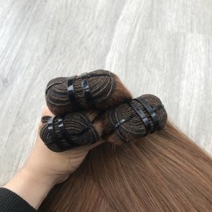 วิกต่อผมแท้แบบ100% ผมมนุษย์ติดหนังกำพร้าที่ด้านหน้าผมมนุษย์ทำจากกระดูกตรงความละเอียดสูงด้วยลูกไม้ตามธรรมชาติ - Product Image 3