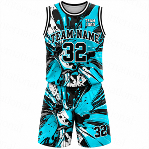 Custom Basketball Teamwear Private Label Digital Sublimation Printing Basketball Uniforms Matching Team Set Basketball <b>Clubs</b> - Product Image 1