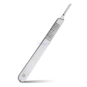 Manche de scalpel chirurgical en acier inoxydable robuste, porte-lame de précision, instrument médical réutilisable avec prise en main sécurisée - Product Image 3