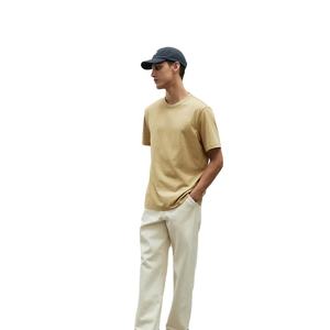 Meilleure qualité 100% coton O-Neck Active T-Shirt pour hommes respirant Fitness Gym Yoga utilisation quotidienne confortable tenue quotidienne Tee - Product Image 3