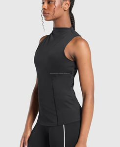 Nuevas camisetas sin mangas para mujer para entrenamiento Dry Fit Gym y Yoga Tanks Tops transpirable Spandex tela compresión Top High Street Style - Product Image 6