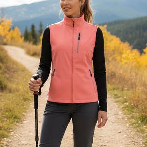Chaleco Softshell Personalizado para Mujer, Sin Mangas, Impermeable, Cortavientos, Chaqueta para Exteriores con Logotipo, Fabricante OEM - Product Image 5