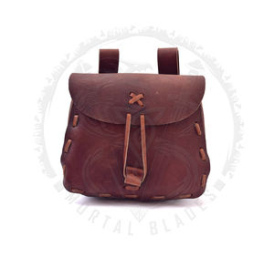 Médiéval Viking argent pochette sac Cosplay suspendu ceinture taille sac unisexe cuir cordon sac porte-monnaie fête accessoires accessoire - Product Image 5