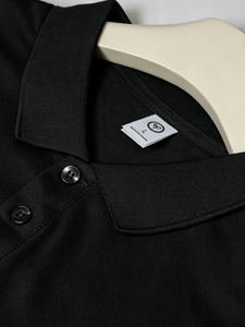 Custom Printed Black Men's Polyester Soft Breathable Waterproof Windproof Work Fashion Uniform Polo Shirt Oeko-Tex Standard 100 - Product Image 4